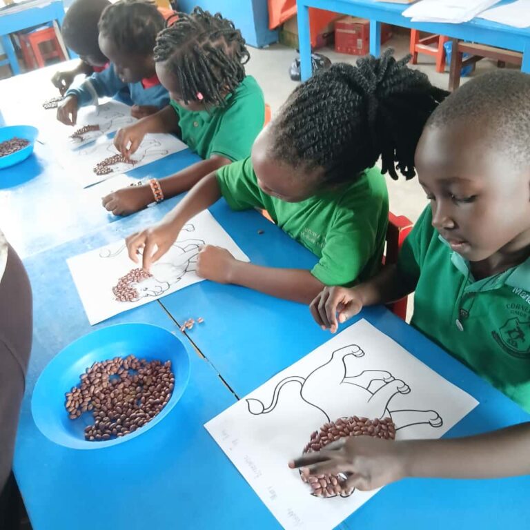 Creative Hands at Work: Our Seed & Wool Collage Masterpieces